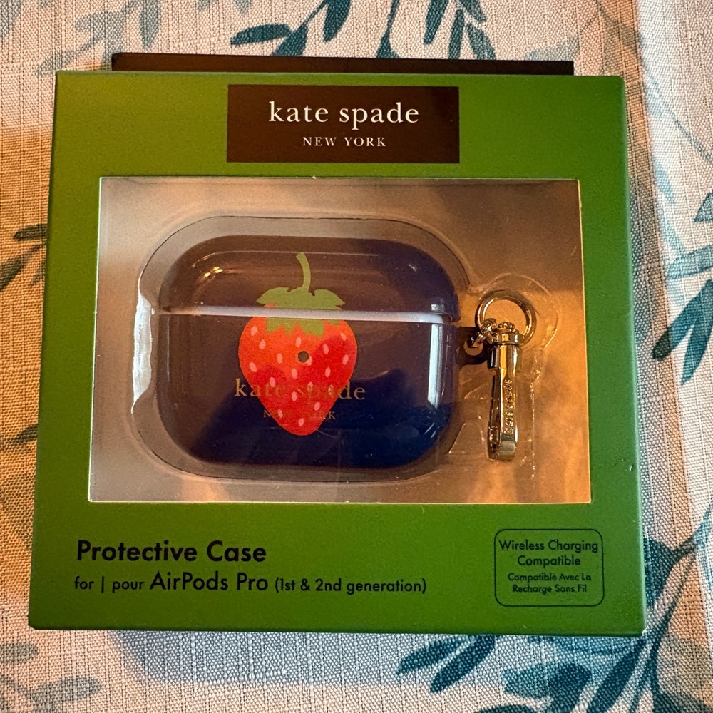 Kate Spade Navy AirPods Pro Case with Strawberry Design